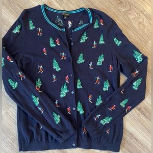 Button down sweater.